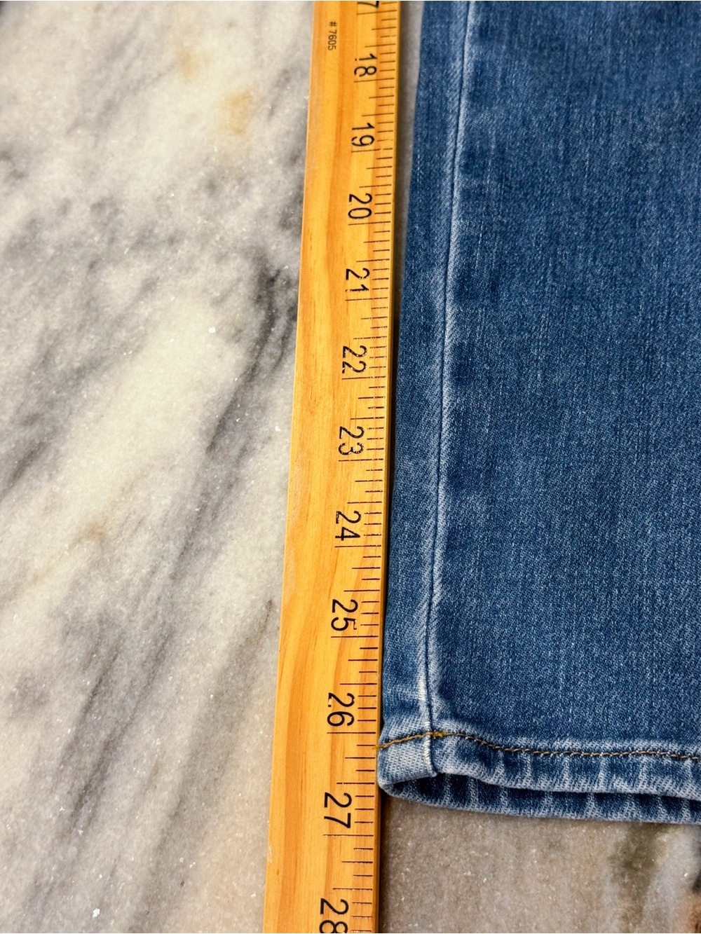 Frame Denim Le Sylvie Slender Straight Jeans Medium Wash Sz 27 - Picture 7 of 7